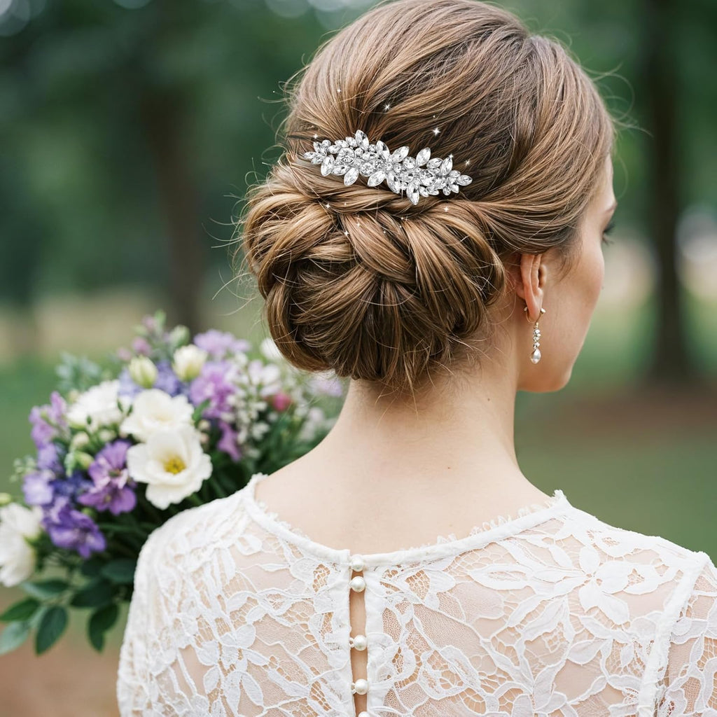 4 Pcs Rhinestone Hair Clips