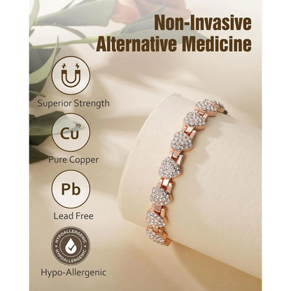 Elegant 3800 Gauss Adjustable Copper Bangle