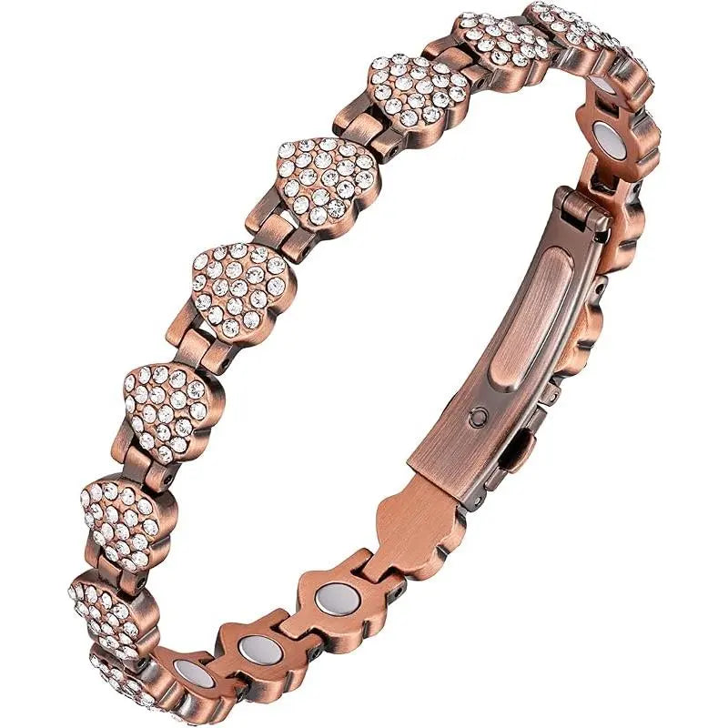 Elegant 3800 Gauss Adjustable Copper Bangle